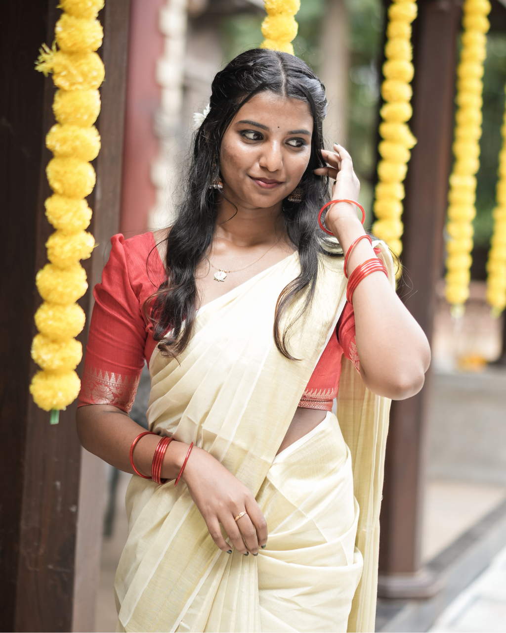 Poovonam ’26 Tissue Set Saree
