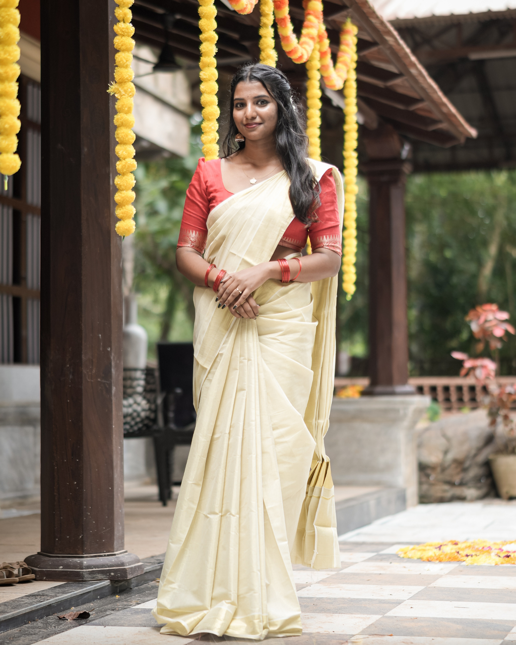 Poovonam ’26 Tissue Set Saree